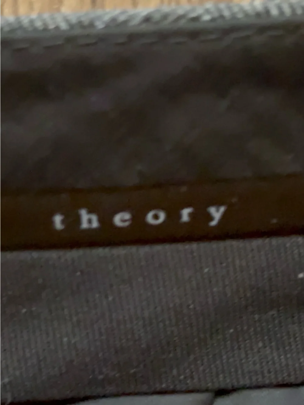 Theory Grey  Wool Blend Straight Leg Dress Pants